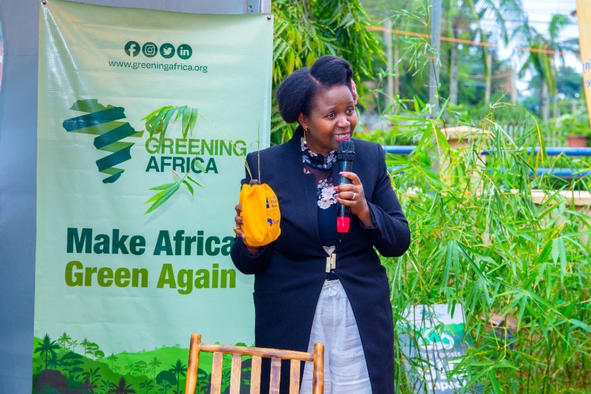 Greening Africa Board Chair, Olga Rucogoza Ajiri, World Earth Day as Housing Finance Bank Commits, to Plant 1 million Trees By 2027